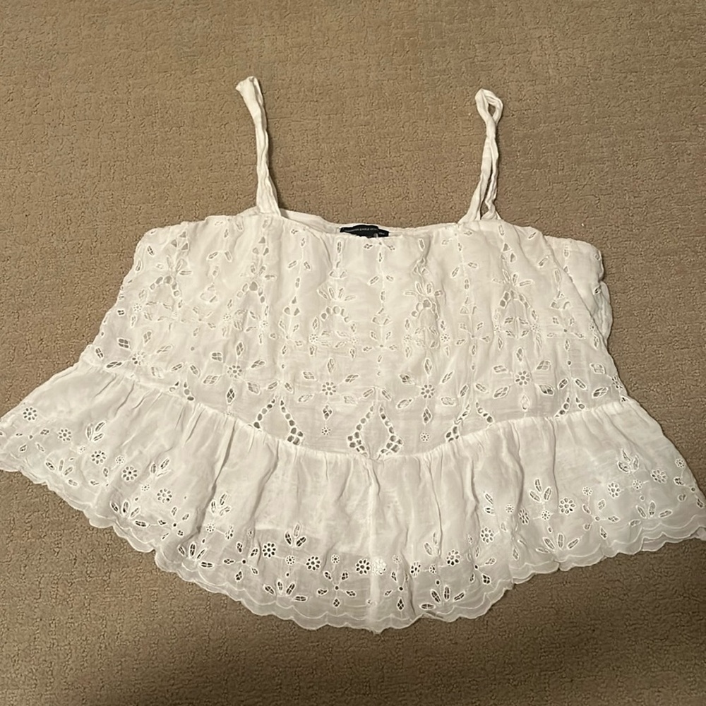 American eagle white tank top